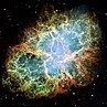 The Crab Nebula, a remnant of a supernova explosion that was seen in the year 1054