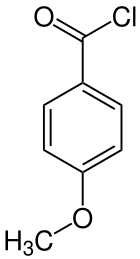 Strukturformel von Anisoylchlorid