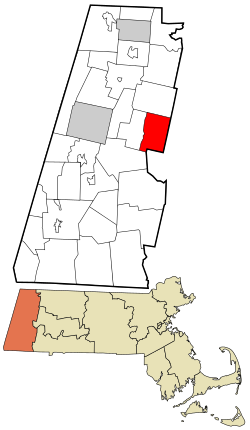 Location in Berkshire County and the state of Massachusetts.