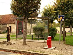 L'arrêt de bus L'Aile Bleue en 2013.