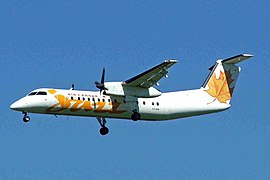 De Havilland Canada Dash 8 In Yellow Jazz Livery