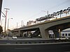 La Brea/Expo Station, under construction in 2011