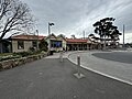 Station building and entrance to Platform 1, September 2024