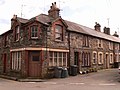 Gethin Square, Penmachno, with the old corner shop