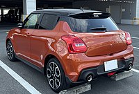 Rear view Suzuki Swift Sport (Japan)