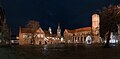 Dankwarderode Castle on the Burgplatz by night.