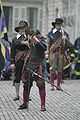 Démonstration de tir à l'arquebuse.