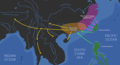 Proposed genesis of Daic languages and their relation with Austronesian languages (Blench, 2018)[15]