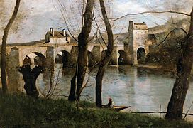 Le Pont de Mantes, 1868-1870 Musée du Louvre, Paris.