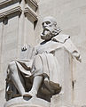 Stone sculpture of Miguel de Cervantes