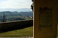 San Pietro di Feletto, panorama dal portico della pieve