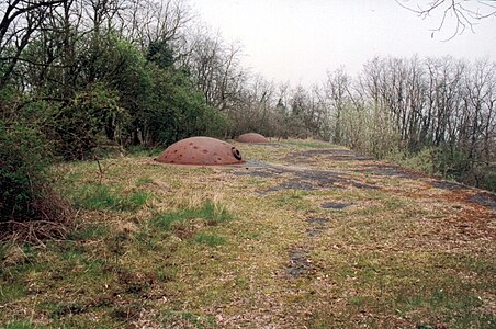 Una bateria de dos torretes d'un dels forts de Metz