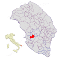 Collocatio finium municipii in Provincia Lupiensi.