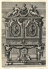 Design for a chest by Jean Le Pautre (circa 1675)