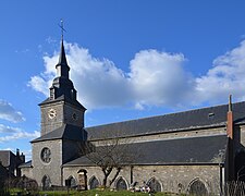 L'église Saint-Germain vue depuis le jardin des Récollectines.