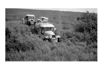 Citroën-Kégresse halvbandvagnar i området vid Peace River i Kanada under Bedaux-expeditionen, augusti 1934.