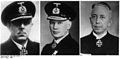 Admiralene og kapteinene Oskar Kummetz, Hellmuth Heye og August Thiele i Kriegsmarine ble hedret med Jernkorsets Ridderkors etter angrepet på Norge i 1940.