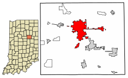 Location of Marion in Grant County