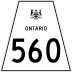 Highway 560 marker