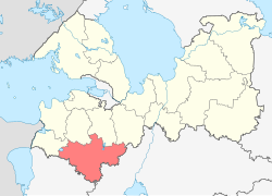 Location of Lugas rajons