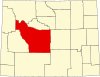 State map highlighting Fremont County