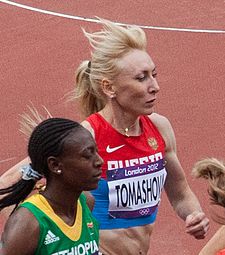 Tatjana Tomašova Lontoon olympialaisissa 2012.