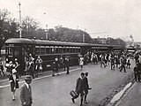 3両編成のH形電車（1930年撮影）