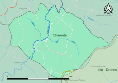 Carte en couleur présentant le(s) SAGE couvrant le territoire communal