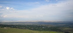 View of Byurakan as seen from the village of Tegher