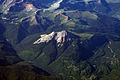 Aerial view, with Coal Bank Pass to right side