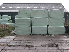 Les balles peuvent être rectangulaires, optimisant le stockage.