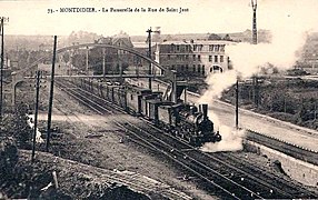 La passerelle de la rue de Saint-Just