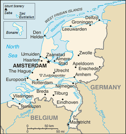 Location of Netherlands