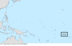 Map of the change to the United States in the Pacific Ocean sometime in 1873