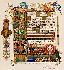 The Haggadah, Dedication to King George VI (1936), Łódź, Poland.