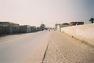 Một đường phố ở Nouadhibou