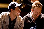 Photo of Benj Pasek and Justin Paul in 2009.