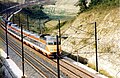 TGV Sud-Est in z'n oorspronkelijke oranje-witte kleur.