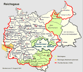 1941, geplande Westmark in oranje kleur