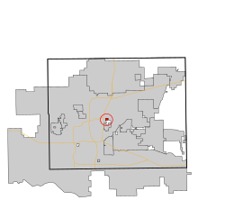 Location in Oklahoma County and the state of Oklahoma.