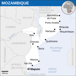 Lokasi Mozambik