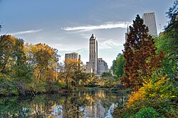 Angolo sud-ovest di Central Park, verso est