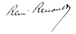 Signature de René Renoult