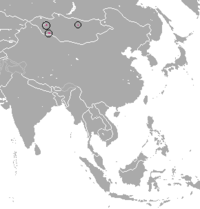 Distribución do cabalo de Przewalski (reintroducido)