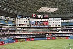 Interior of the stadium in 2005. Rogers refurbished several parts of the stadium after its acquisition, including replacing the Jumbotron with a Daktronics video display.