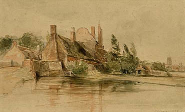 watercolour of Burgh Bridge