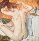 Edgar Degas, La Toilette (Ženska si češe lase), ok. 1884–1886, pastel na papirju, Puškinov muzej, Moskva