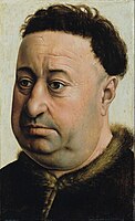 Retrato de cabaleiro, de Robert Campin (1425).