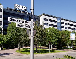 SAP-hoofdkantoor in het Duitse Walldorf.