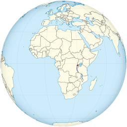 Localização de República de Ruanda